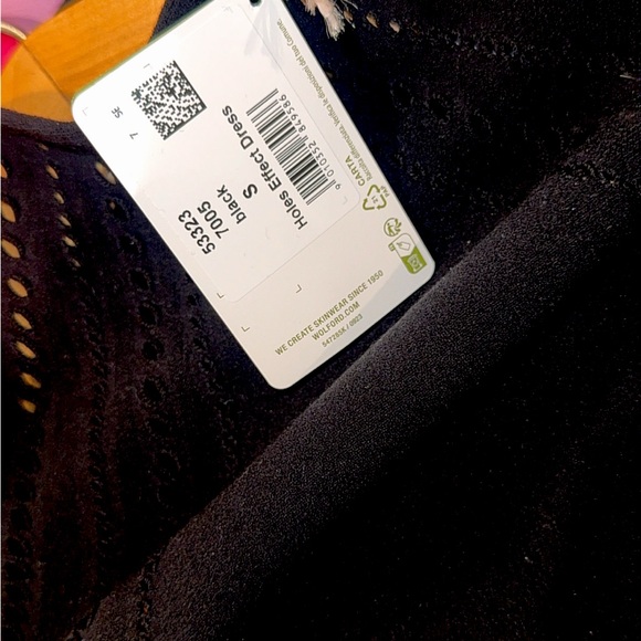 Wolford Holes Effect Black Cocktail Mini Dress Sz Small Black Dresses NWT $755 - Picture 7 of 16